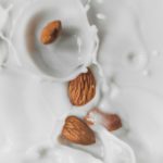 brown and white chocolate on white ceramic plate